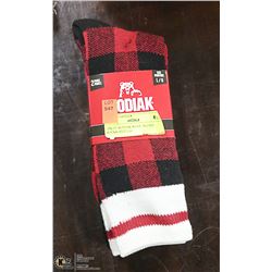 2PK OF KODIAK WOOL BLEND SOCKS; SIZE L/G
