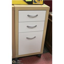 DESK ORGANIZER CART- WHEELED- WOOD / LAMINATE