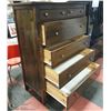 Image 5 : DRESSER- CHEST OF DRAWERS (6)- 43"L X 20"W X 52"