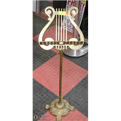 BRASS MUSIC STAND 37 INCH TALL