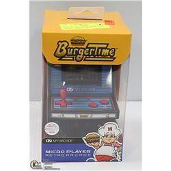 NEW MY ARCADE BURGER TIME MICRO GAME CABINET