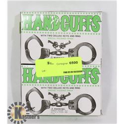 LOT OF TWO HANDCUFFS WITH KEYS