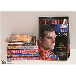 8 X NASCAR BOOKS DALE SR & DVD MORE