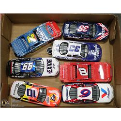 7 DIE CAST 1:24 NASCARS INCL. 2 LEGO CARS