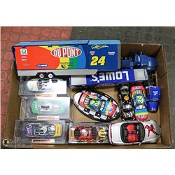 FLAT OF NASCAR ESTATE DIE CASTS & SEMIS