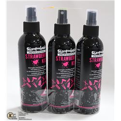 3 PACK SHAMPOO HEADS PRO DETANGLER STRAWBERRY