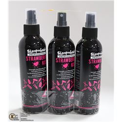 3 PACK SHAMPOO HEADS PRO DETANGLER STRAWBERRY
