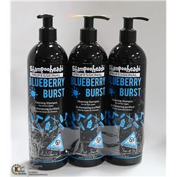 3 PACK SHAMPOO HEADS PRO BLUEBERRY BURST