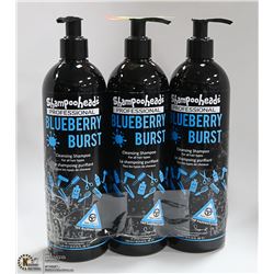 3 PACK SHAMPOO HEADS PRO BLUEBERRY BURST