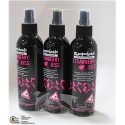 3 PACK SHAMPOO HEADS PRO DETANGLER STRAWBERRY