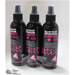 3 PACK SHAMPOO HEADS PRO DETANGLER STRAWBERRY
