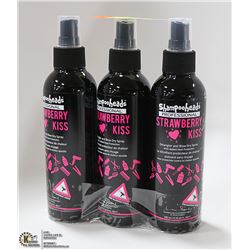 3 PACK SHAMPOO HEADS PRO DETANGLER STRAWBERRY