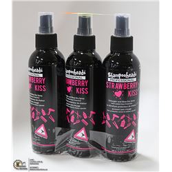 3 PACK SHAMPOO HEADS PRO DETANGLER STRAWBERRY