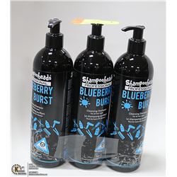 3 PACK SHAMPOO HEADS PRO BLUEBERRY BURST