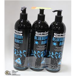 3 PACK SHAMPOO HEADS PRO BLUEBERRY BURST