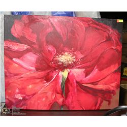 LARGE FLOWER OIL ON CANVAS