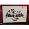 Image 1 : FRAMED BEN HOUSTIE BC FIRST NATIONS EAGLE PRINT