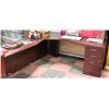 Image 1 : NEW WOOD TONE CORNER OFFICE DESK