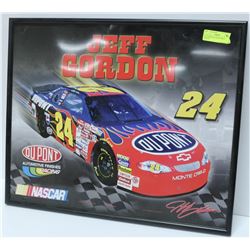 JEFF GORDON 23X35 FRAMED POSTER
