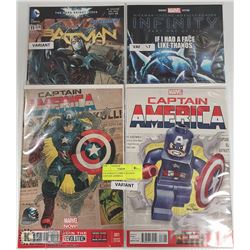 4 X VARIANT COMICS BATMAN CAPTAIN AMERICA