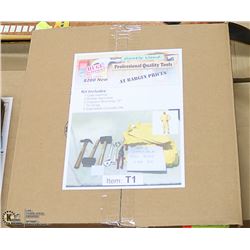 TOOL KIT INCLUDES - CLAW HAMMER, 2 RUBBER HAMMERS