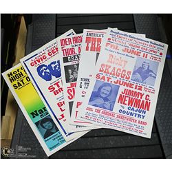 VINTAGE COUNTRY & WESTERN & OLE OPRY POSTERS LOT