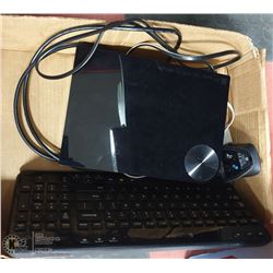 SAMSUNG DVD PLAYER WITH REMOTE PLUS LOGITECH