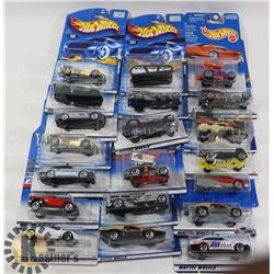 FLAT OF 20 HOTWHEELS COLLECTOR CARS