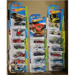 FLAT OF 20 HOTWHEELS COLLECTOR CARS