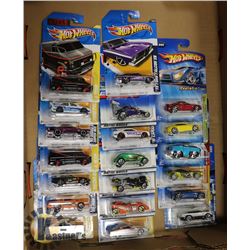 FLAT OF 20 HOTWHEELS COLLECTOR CARS