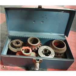 TOOLBOX WITH RIDGID TOOLS ACCESSORIES