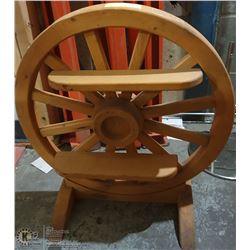 WOODEN WHEEL - ORNAMENTAL 20" WIDE