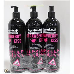 3 PACK OF SHAMPOO HEADS PRO STRAWBERRY KISS