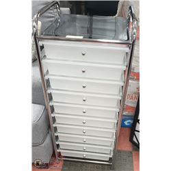10 DRAWER HAIRDRESSER STORAGE UNIT