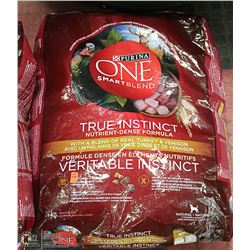 12.4KG BAG OF PURINA ONE TURKEY & VENISON DOG FOOD
