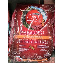 TWO 12.4KG BAGS OF PURINA ONE BEEF & SALMON DOG