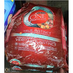TWO 12.4KG BAGS OF PURINA ONE SALMON & TUNA DOG