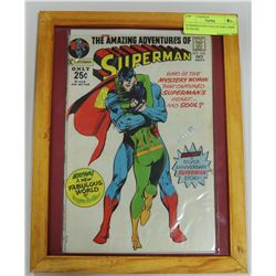 SUPERMAN #243 COLLECTOR COMIC IN FRAME