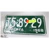 Image 1 : NEW NEVER USED 1968 LICENSE PLATE