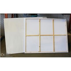 LOT OF 2 ARTISTIC PAINTING CANVASES 48" X 60"
