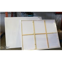 LOT OF 2 ARTISTIC PAINTING CANVASES 48" X 60"