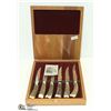 Image 1 : SET OF HANDCRAFTED STEAK KNIFES