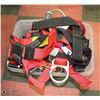 Image 1 : TOTE OF HARNESSES & LANYARDS