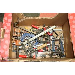 BOX FULL OF CLAMPS