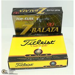2 BOXES OF GOLF BALLS