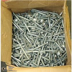 BOX FULL OF NEW 4'' CARRIAGE BOLTS