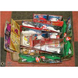 FLAT OF 14 TY BEANIE BEARS