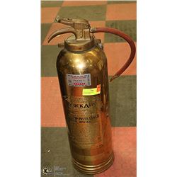 VINTAGE BRASS FIRE EXTINGUISHER