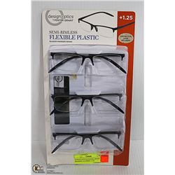 DESIGN OPTICS FOSTER GRANT READING GLASSES +1.25