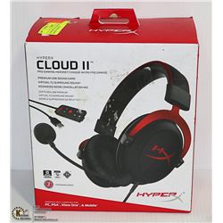 NEW KINGSTON HYPERX CLOUD II GAMING HEADSET